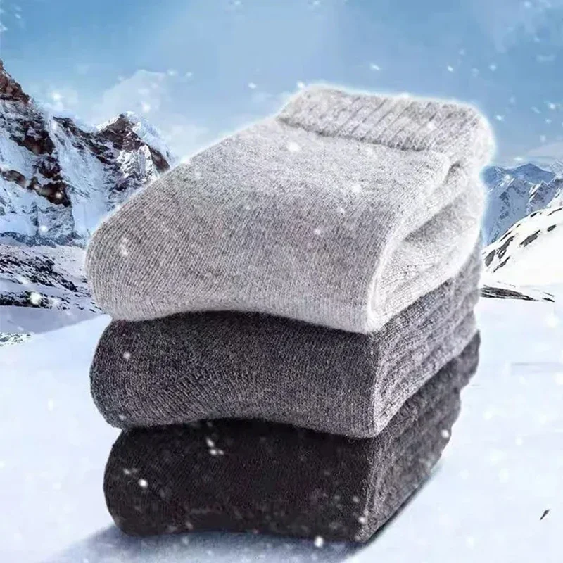 Winter Warm Men Socks Wool Men - Thermal Sock Winter 评论和价格