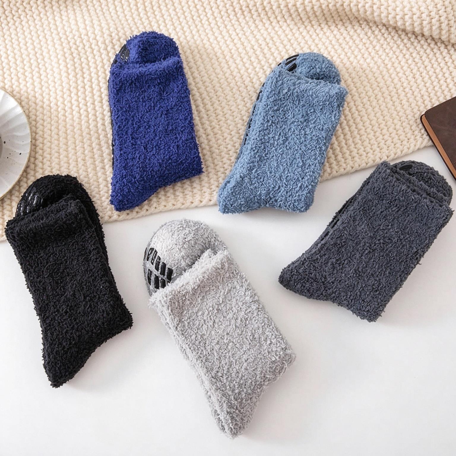 5 Pairs Men's Crew Socks Autum - Thermal Sock Winter 评论和价格