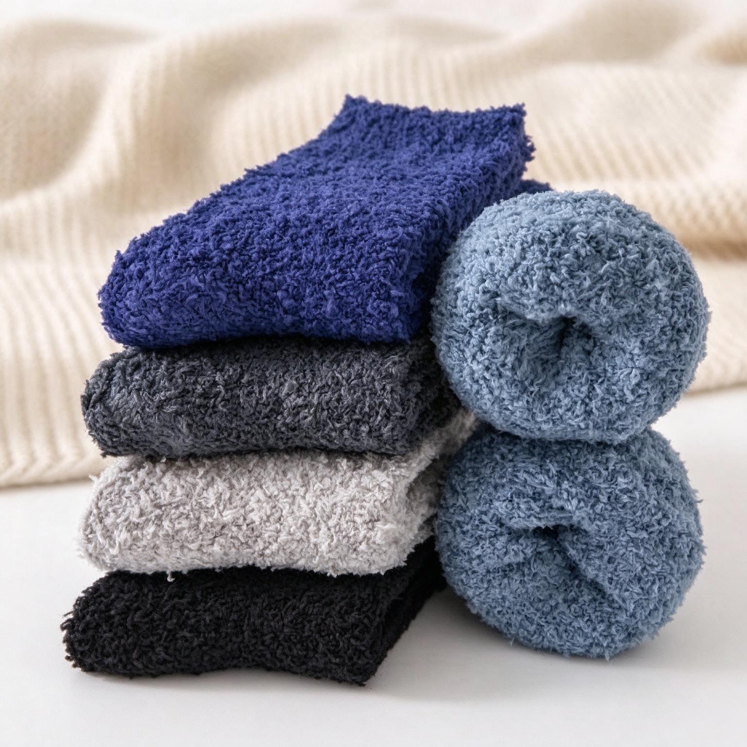 5 Pairs Men's Crew Socks Autum - Thermal Sock Winter 评论和价格