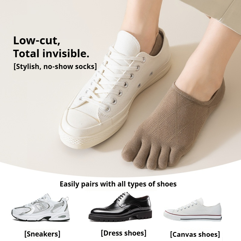 Men's Five Toe Cotton Short So - Toe Sock Split 评论和价格