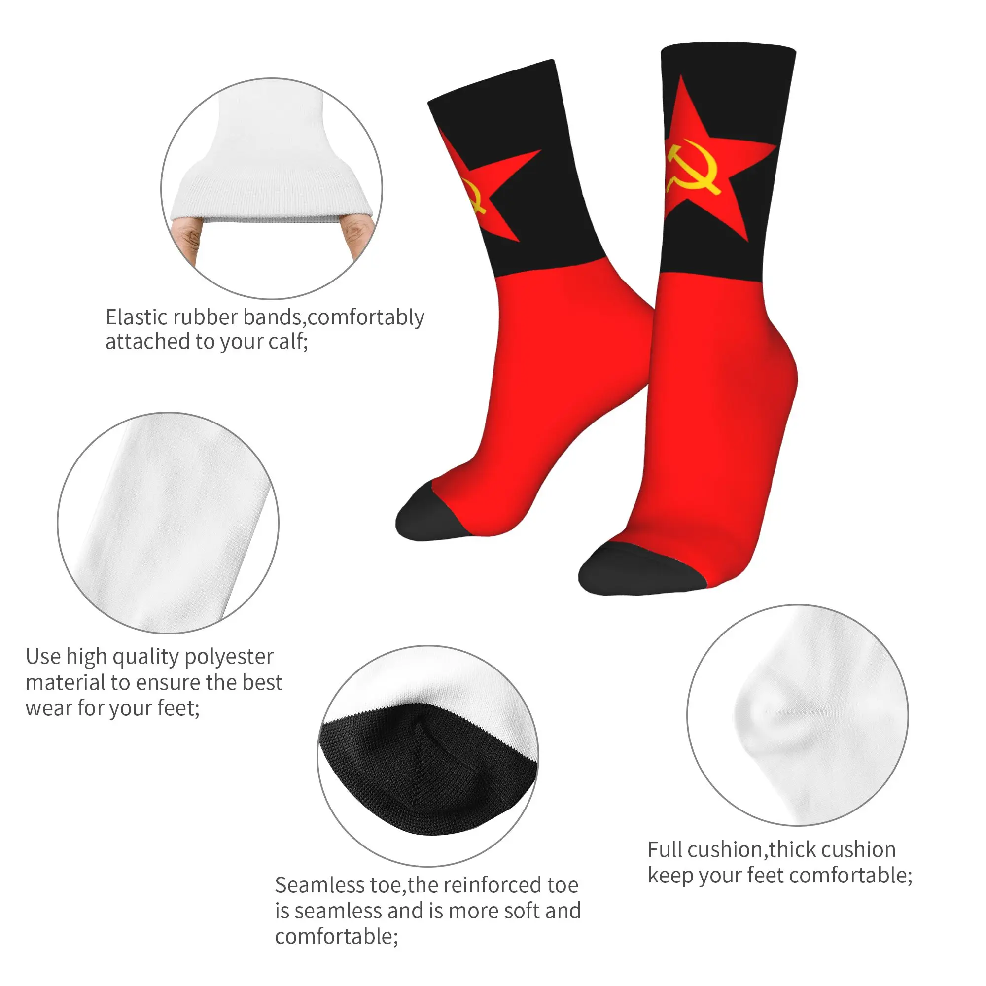 Russian Flag Custom Hammer  Si - Dress Sock Men 评论和价格
