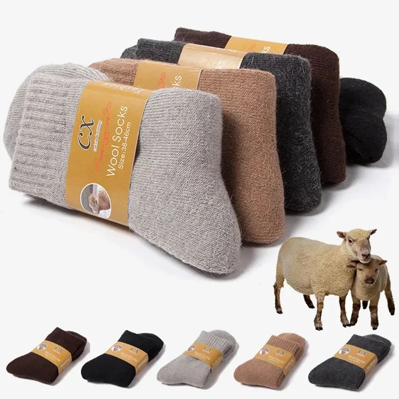 Winter Warm Men Socks Wool Men - Thermal Sock Winter 评论和价格