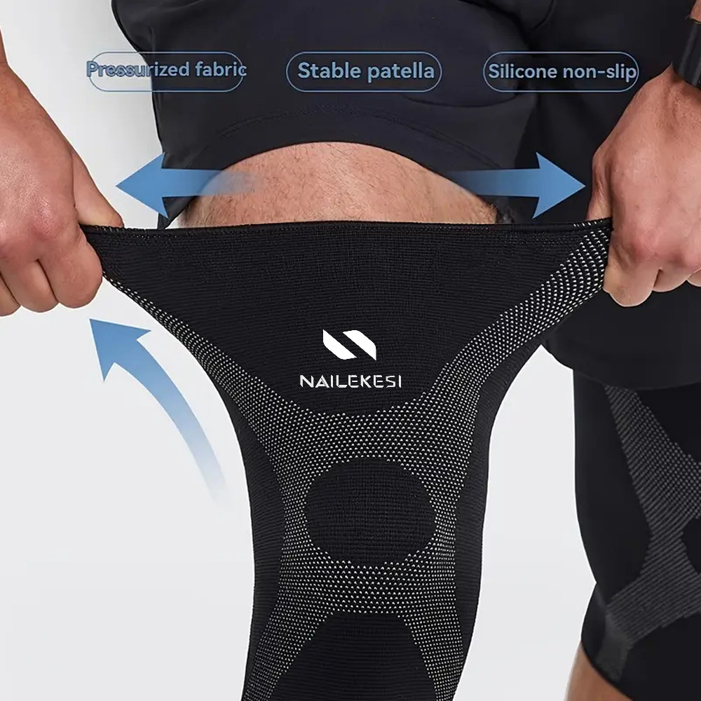 2pcs Plus Size Knee Pads Compr - Compression Sleeve Calf 评论和价格