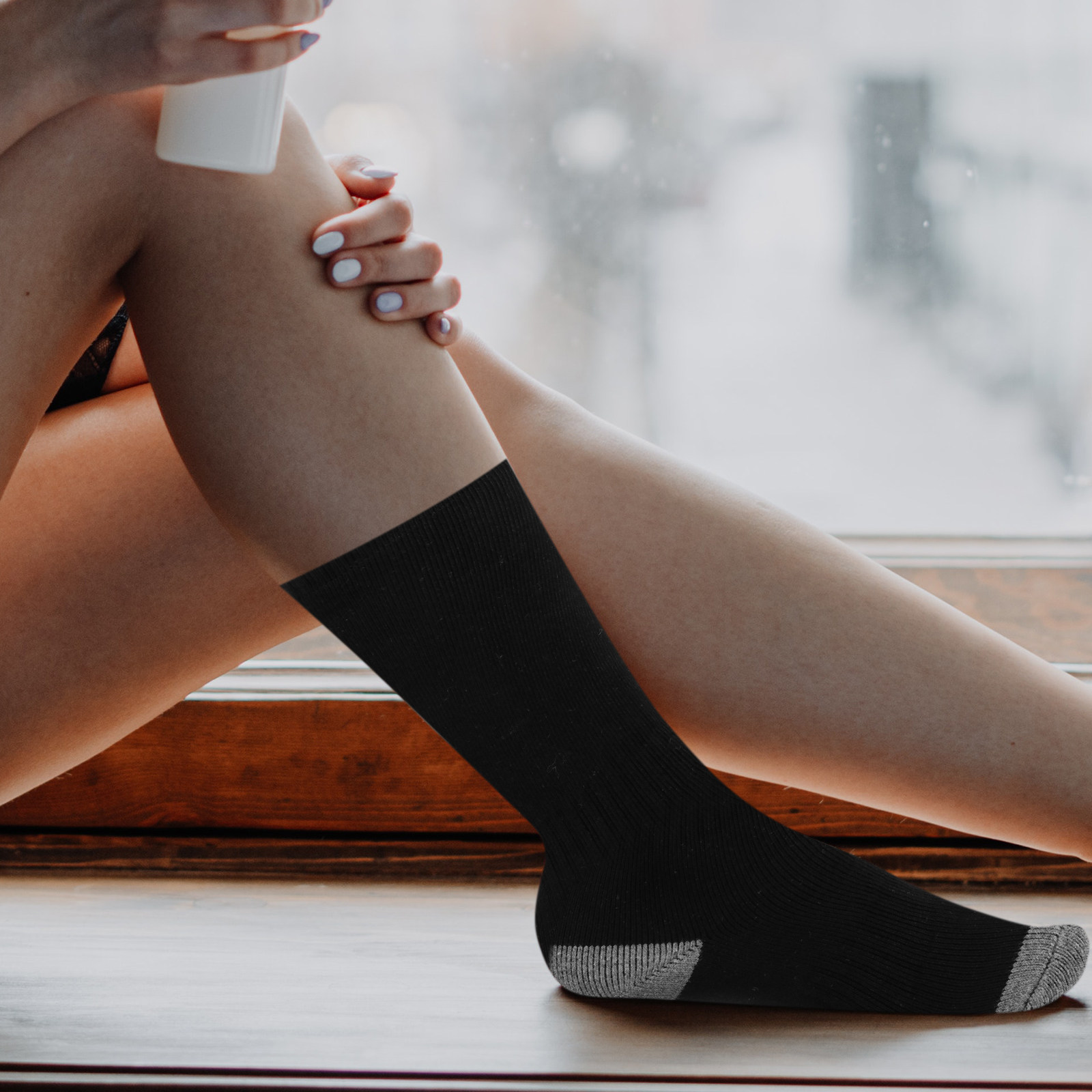 1Set Safe Electric Heated Sock - Thermal Sock Winter 评论和价格