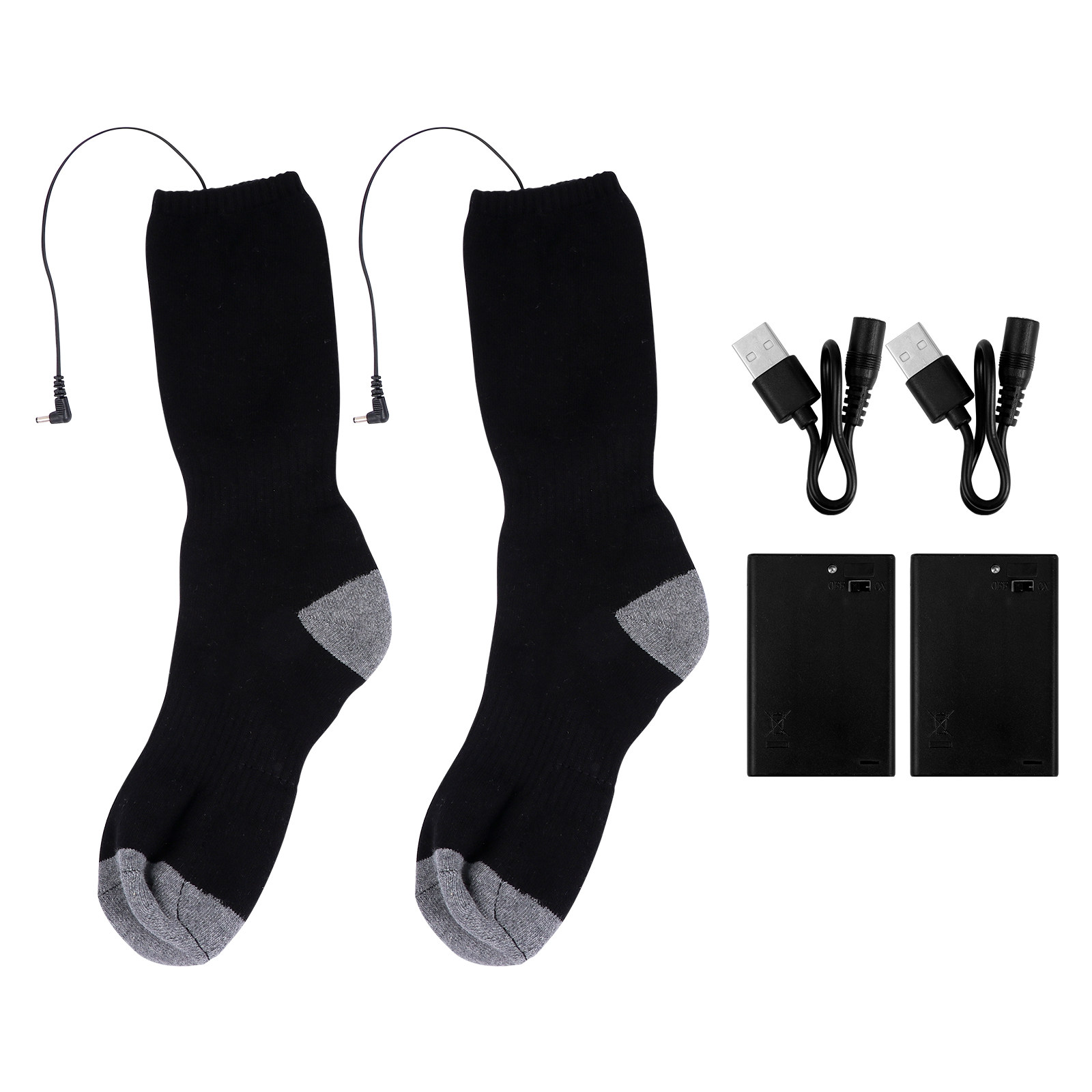 1Set Safe Electric Heated Sock - Thermal Sock Winter 评论和价格