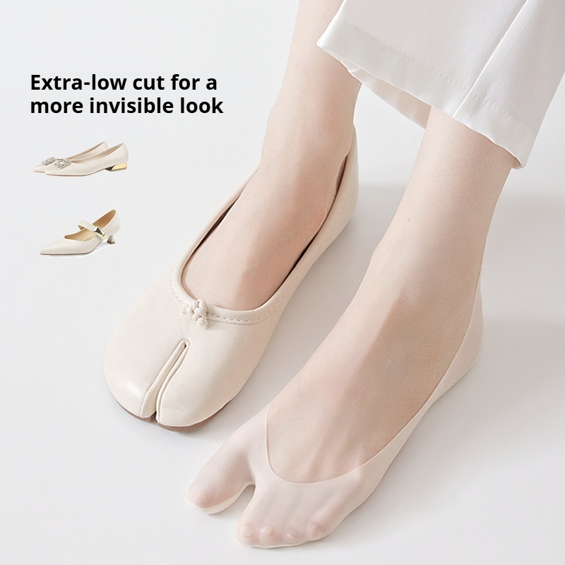 Women's Ice Silk Tabi Split To - Toe Sock Split 评论和价格