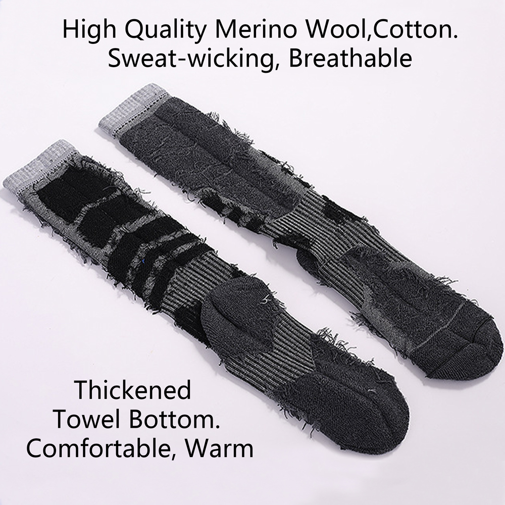 Men's Merino Wool Cotton Winte - Thermal Sock Winter 评论和价格